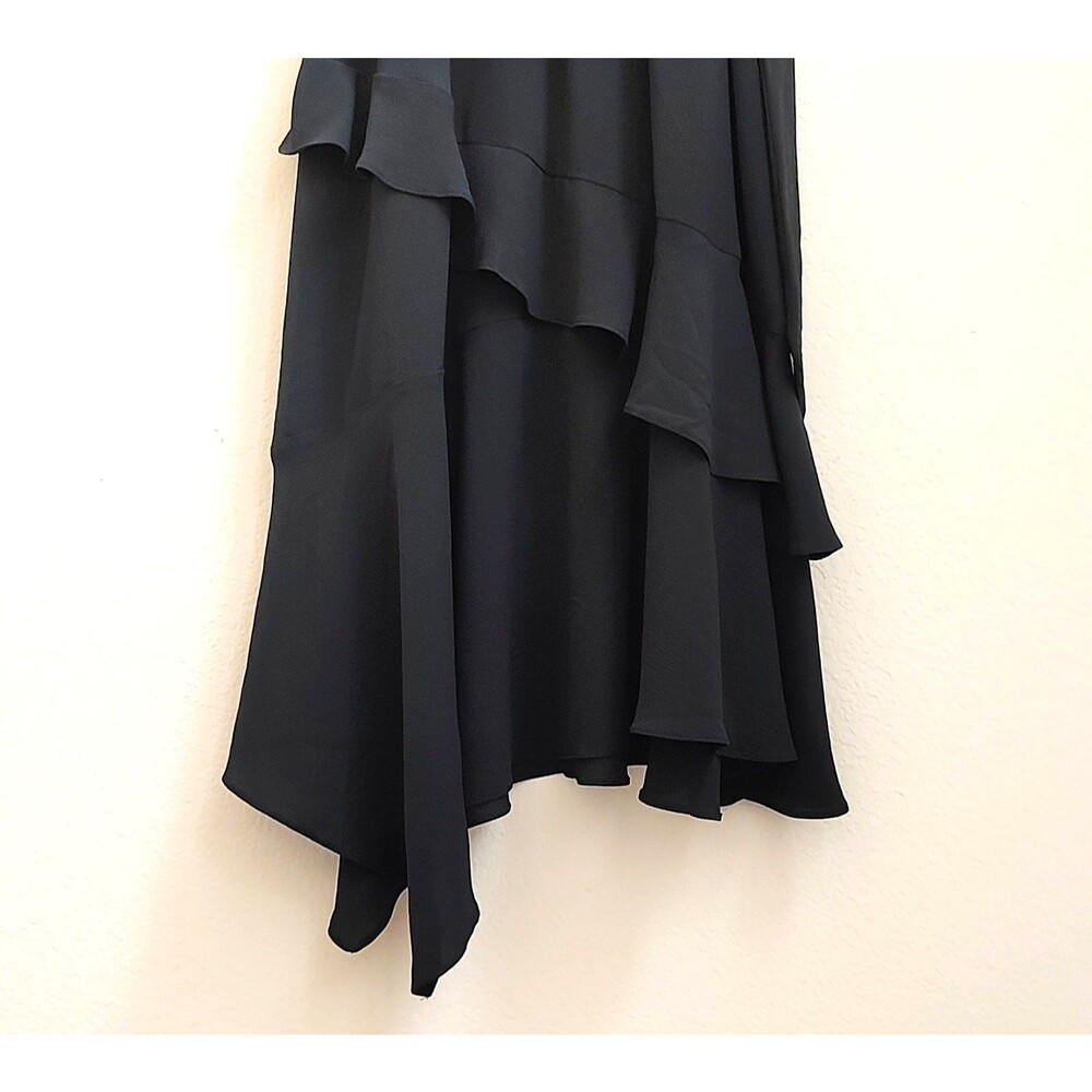 Sofia Jeans by Sofia Vergara Black Tiered Faux Wrap Dress - Picture 8 of 11